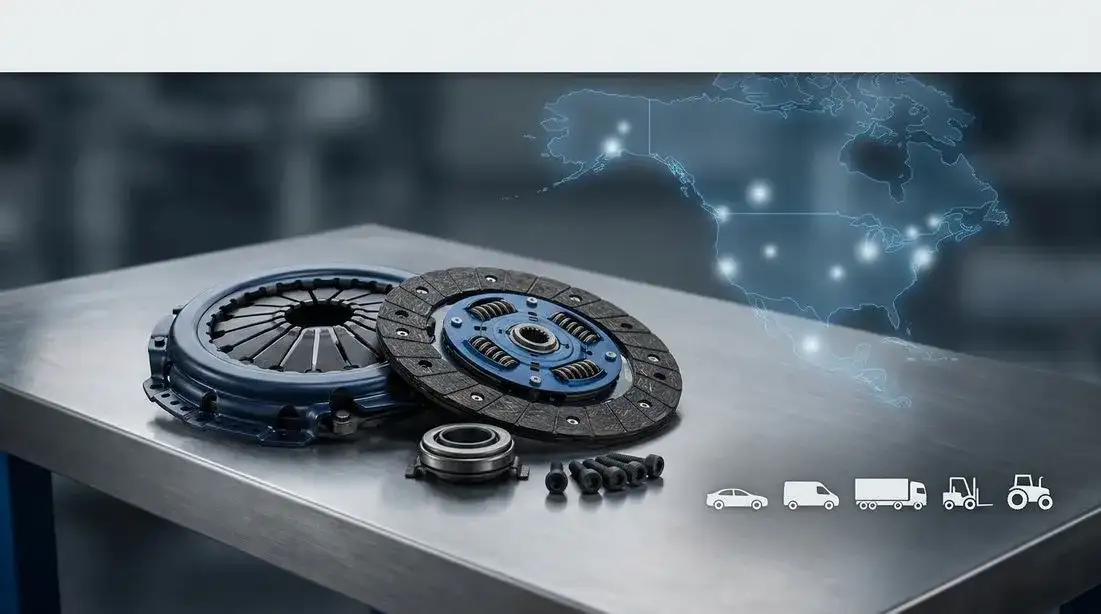 Conjuntos de embrague y discos de embrague de Aylrich para Norteamérica: kits completos, platos de presión y discos conducidos compatibles con Mitsubishi, Toyota, Nissan, Isuzu, Mazda, Suzuki, Daihatsu, Honda, Hino, Bedford, Lada, Renault, DAF, Iveco, Mercedes‑Benz, MAN, Scania, Volvo; carretillas elevadoras y vehículos agrícolas — proveedor ideal de autopartes para el reemplazo en posventa.